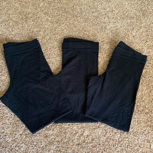 3 Black Leggings from PINK